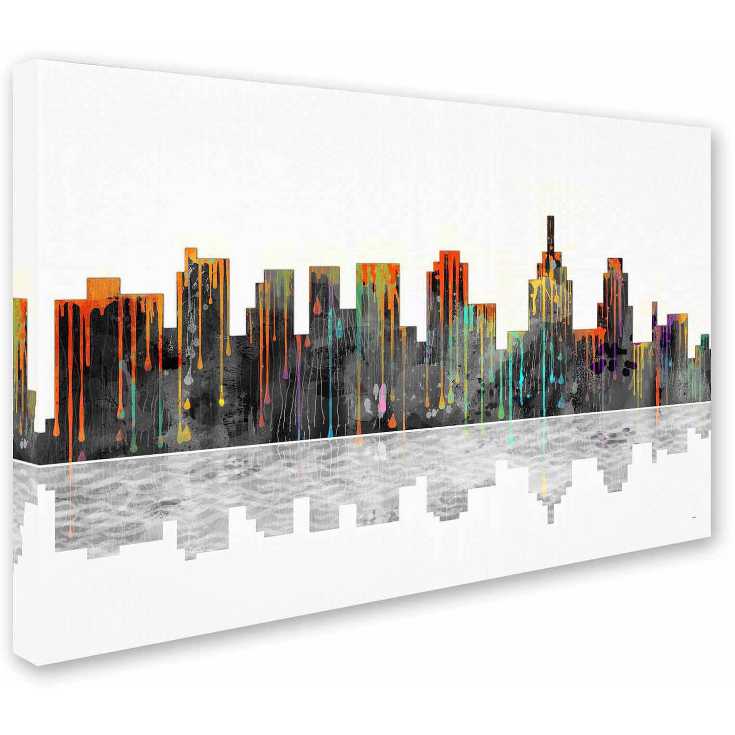 Marlene Watson "Philadelphia Pennsylvania Skyline" Canvas Art