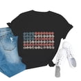 thumbnail image 2 of HEILAU 4th of July Shirts for Women Independence Day American Flag Graphic Tees Casual V Neck Short Sleeve T Shirt Patriotic T Shirts, 2 of 3