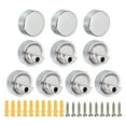 thumbnail image 1 of 10Pcs Zinc Alloy Mirror Floating Glass Clips, Mirror Wall Mounted Holder, Mirror Glass Hanging Bracket, 1 of 5