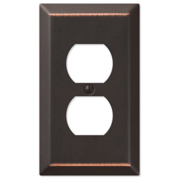 Oil Rubbed Bronze Traditional Design Single Duplex Wall Plate Walmart Com Walmart Com