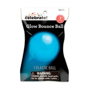 Way to Celebrate! 1ct Party Favors Glow Bounce Ball, Blue