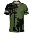thumbnail image 2 of Lotusprinthandmade Personalized Memorial Day Veteran Military Men Polo Shirt (Lightweight) S-5XL Multicolor (S), 2 of 7