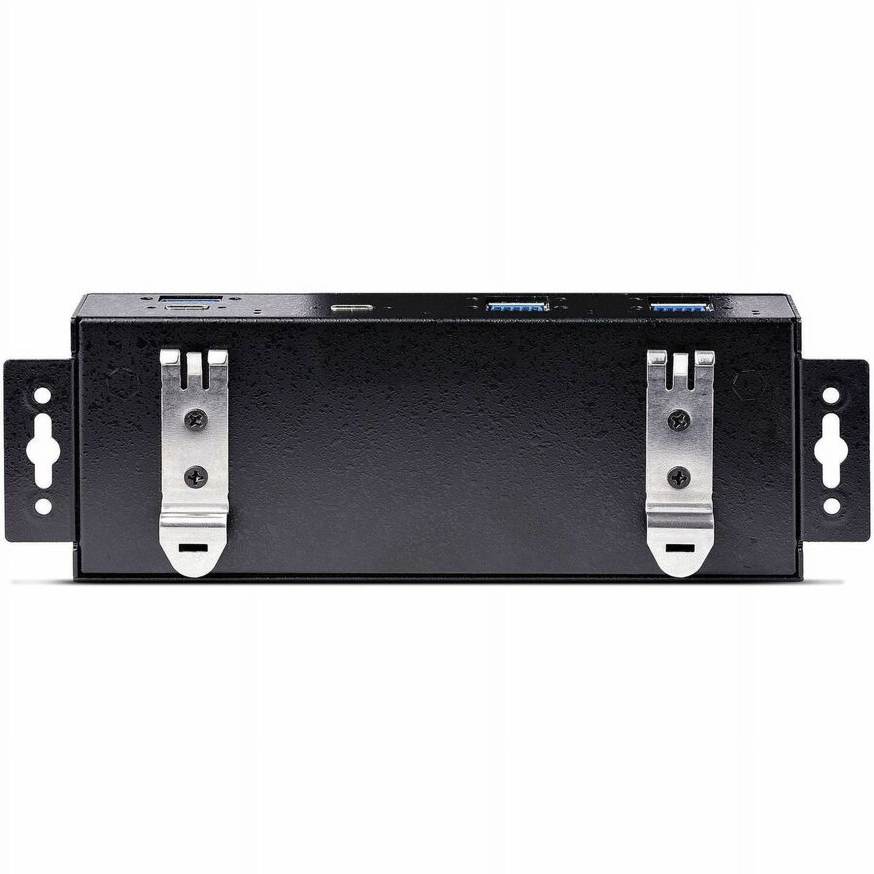 StarTech.com 7-Port Industrial USB 10Gbps Hub with Power Adapter, Mountable, 5x USB-A and 2x USB-C Downstream Ports, ESD Protection, TAA