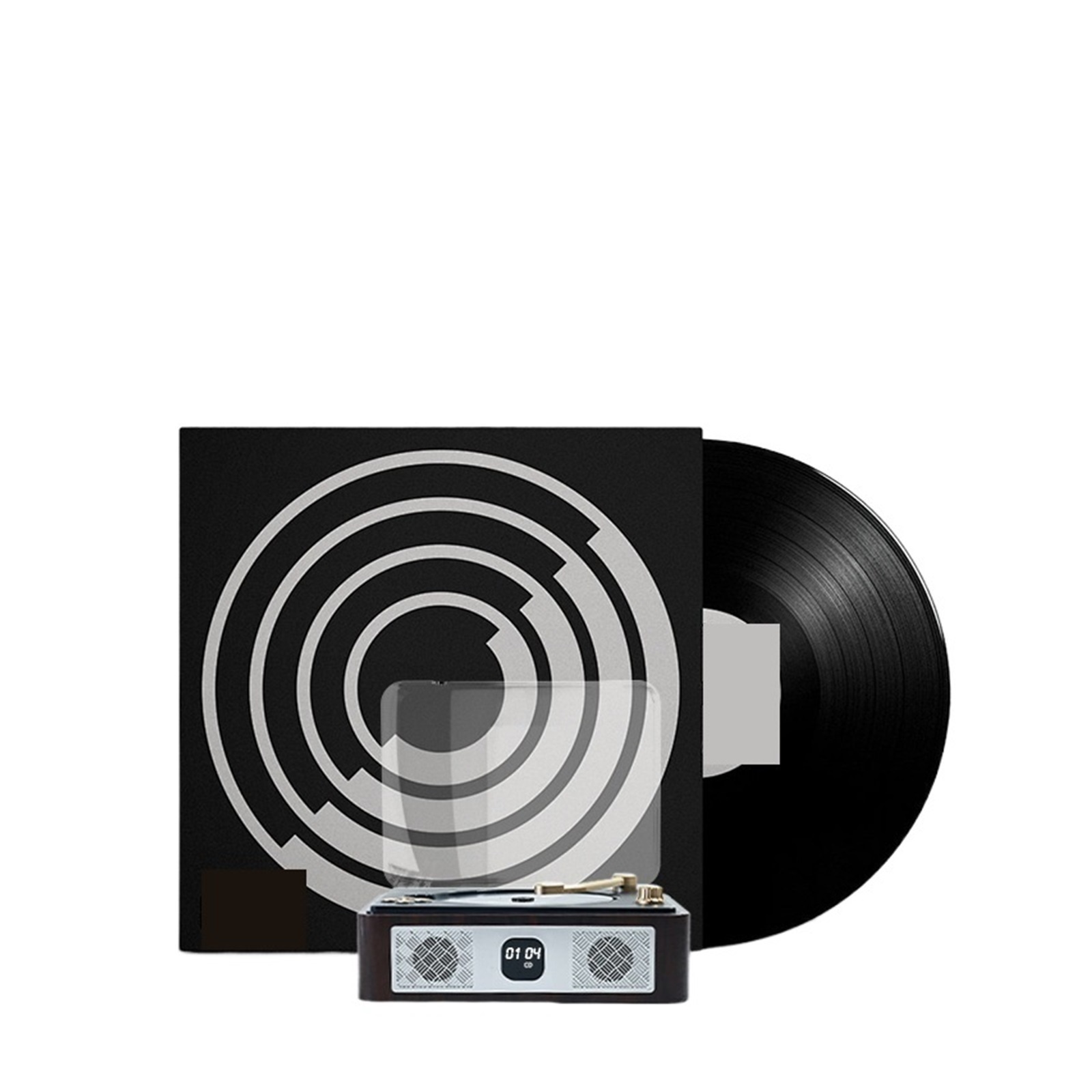 Retro Bluetooth Gramophone CD Player High-Quality Sound Perfect Gift for Music and Vintage Fans