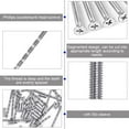thumbnail image 5 of BUZIFU 50 Pcs Door Handle Screws, M4 Screw Connecting Bolts Nickle Plated Iron Connecting Bolts and Sleeves Adjustable Length Connecting Screw Bolts for Door Handle Escutcheons Cabinet Drawers, 5 of 7