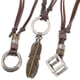 thumbnail image 1 of 3 piezas Collar de cuero colgante Collar de cuello retro adornos para hombres mujeres, 1 of 4