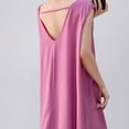thumbnail image 5 of Taqqpue Nightgowns for Women Casual Crewneck House Dress Loose Fit Plus Size Maxi Sleepshirt Short Sleeve Cotton Nightshirt, 5 of 6