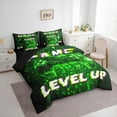 thumbnail image 3 of Manfei Game Console Bedding Comforter Set 7pcs for Boys, Gamepad Lover Queen Bedding Sets, Square Abstract Reversible Queen Sheet Sets, Microfiber Bedroom Decor, 3 of 7