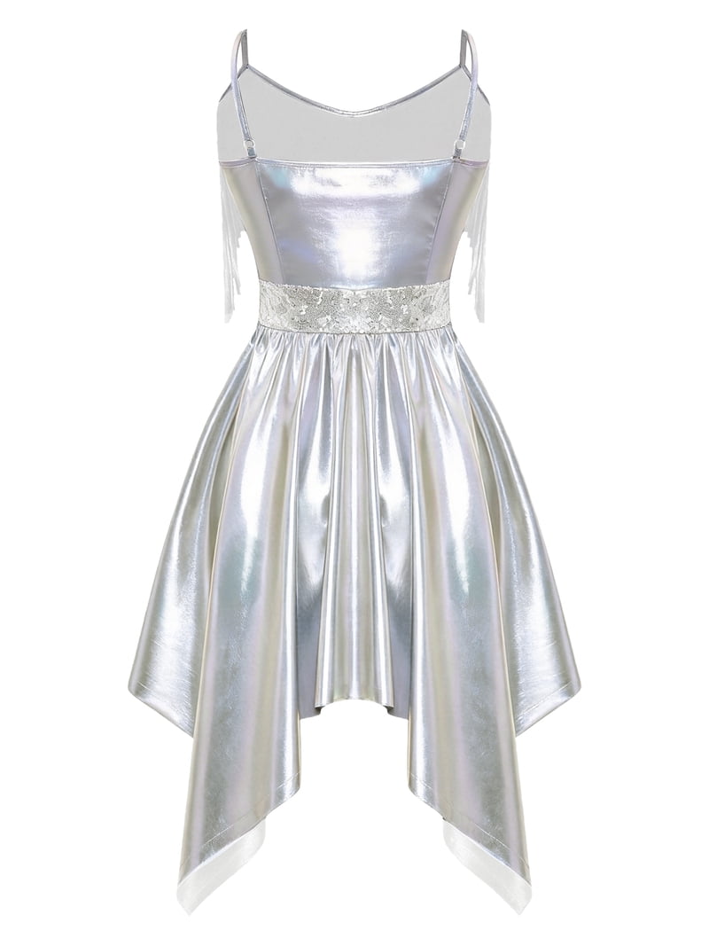 70s silver dress American Hustle 1970s Silver Sequin Dress