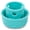 Blue, variant on Messy Mutts Totally Pooched Puzzle 'n Play Mushroom (Small) | Interactive Treat Puzzle Toy for Dogs | Durable 3.25”” x 2.5” TPR Dog Toy | Orange