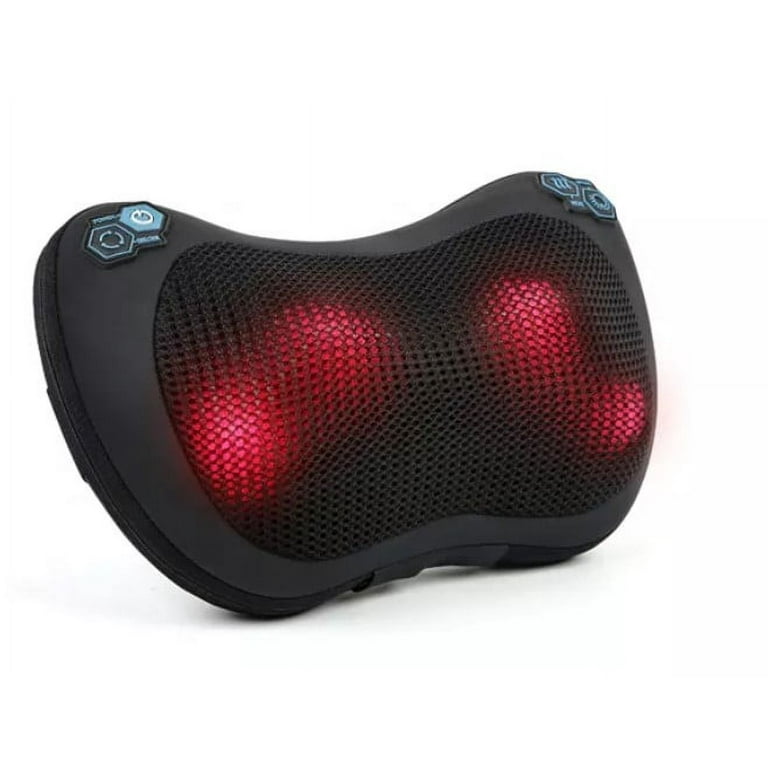 Necano Shiatsu Neck Massager with Heat Deep Tissue Kneading Massage Pillow  for S