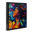 thumbnail image 2 of Stupell Industries Modern Radiant Flow Woman Black Floating Frame Canvas Art, 18 x 18, by Svetlana Aleynikova, 2 of 8