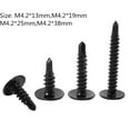 thumbnail image 2 of 100pcs Sheet Metal Screw Round Head  Self Drilling Self-Tapping Screws Carbon Steel Self Tapping Screws Phillips Head M4.2X13MM, 2 of 8