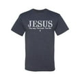 thumbnail image 2 of Wild Bobby Jesus the Way. The Truth. The Life Inspirational/Christian Men Graphic Tee, Vintage Heather Navy, 4X-Large, 2 of 5