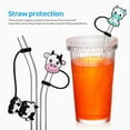 thumbnail image 5 of Raindrops 10Pcs Silicone Cow Straw Covers Safe Reusable Multi Color Straw Stoppers, 5 of 7