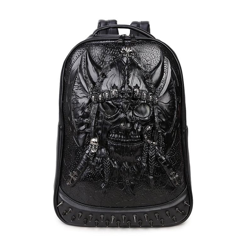 Pirate Skull Laptop Backpack 17inch School Travel Backpack Casual Daypack For Business/College/Women