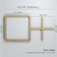 thumbnail image 2 of Ekena Millwork 43 7/8"W x 23 3/8"H x 1/4"T Large Burnett Decorative Fretwork Wood Wall Panels, Alder, 2 of 15