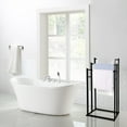 thumbnail image 2 of OldPAPA Metal 3 Tiers Freestanding Towel Rack for Bathroom Outdoor - Black, 2 of 7
