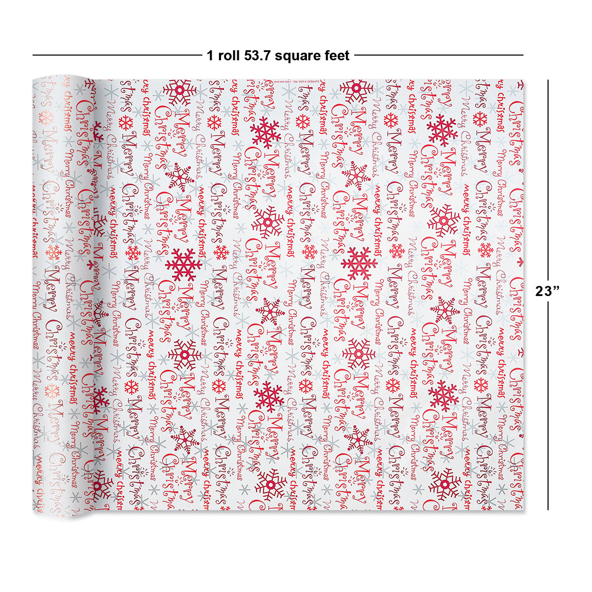 Current Christmas Script Jumbo Wrapping Paper, 23" x 28' photo 2