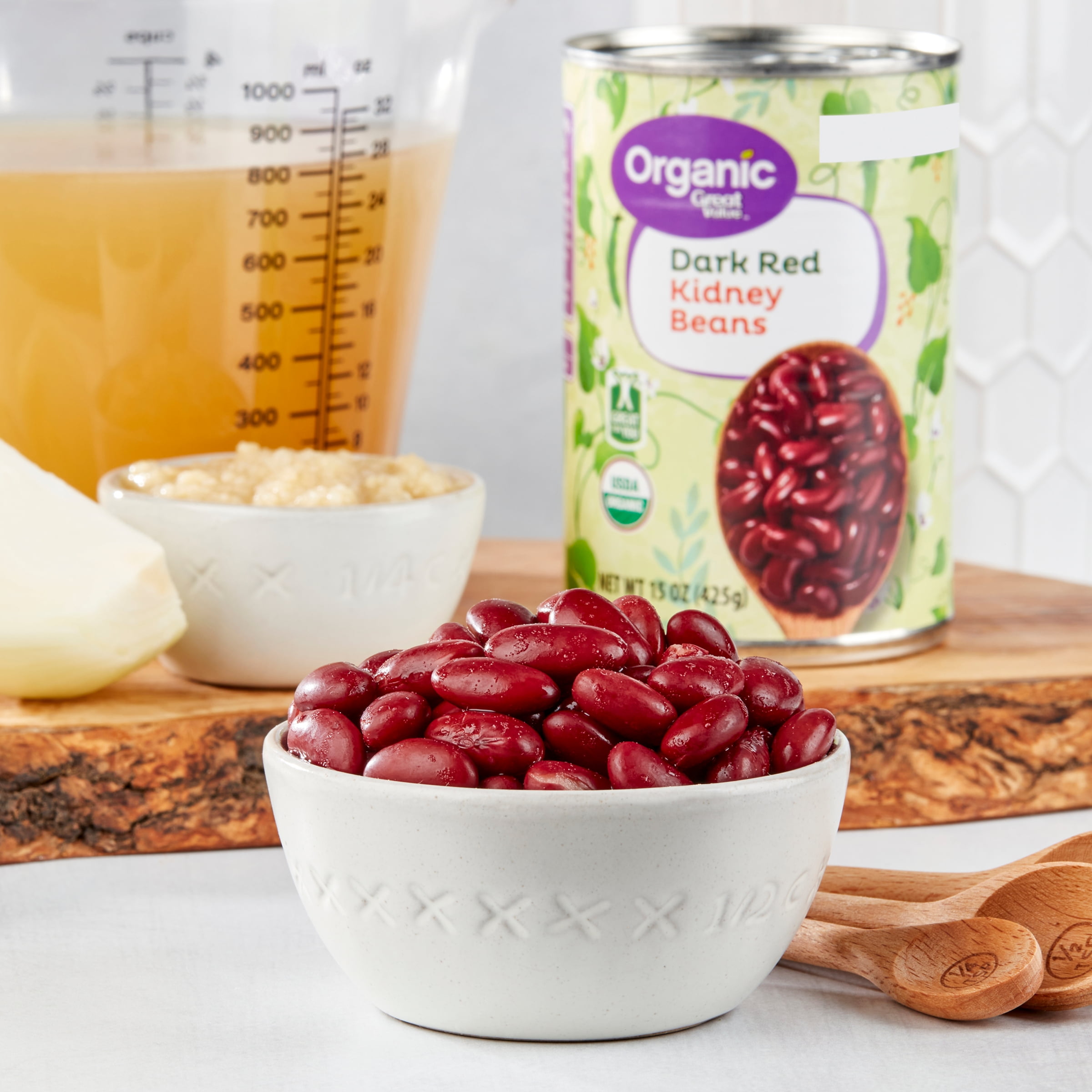 Great Value Organic Dark Red Kidney Beans, 15 oz
