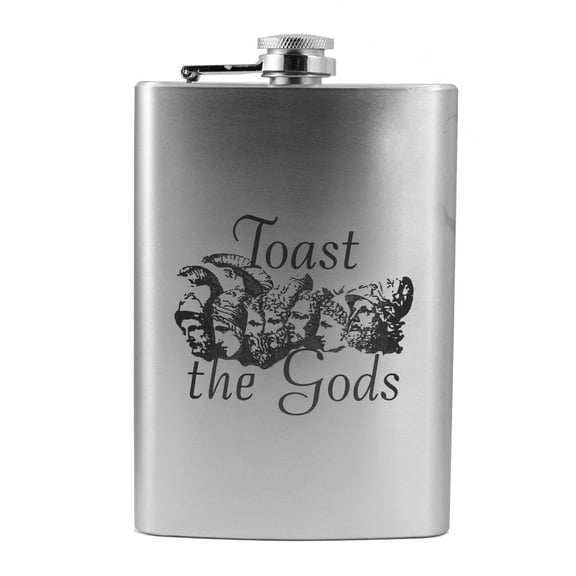 8oz Toast the Gods Flask L1