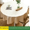 thumbnail image 2 of Waterproof and Oil-proof Anti-scalding Non-washable Tablecloth for Hotel and Restaurant Household Round Round Table Tablecloth Thickened Tablecloth, 2 of 5