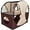Khaki, Brown, variant on Pet Life ® 'Kitty-Play' Collapsible Travel Interactive Kitty Cat Tree Maze House Lounger Tunnel Lounge