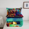 thumbnail image 4 of Erosebridal Steam Engine Train Bedding Twin Comforter Set, Transportation Theme Down Comforter, Reversible 2pcs, 4 of 6