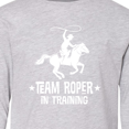 thumbnail image 4 of Inktastic Team Roper in Training Cowboy Long Sleeve Youth T-Shirt, 4 of 5
