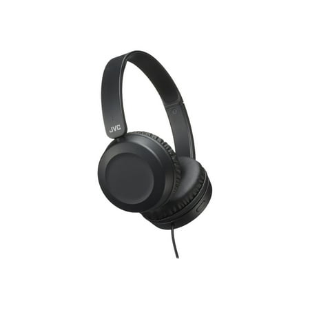 JVC - Powerful Sound On Ear Headphones - Black