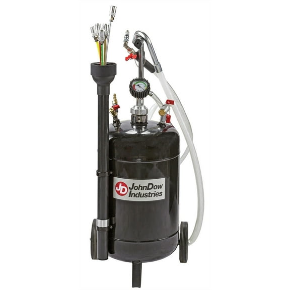 JohnDow Fluid Evacuator, 6 Gal, Steel, Venturi Vacuum, 37.85 lbs