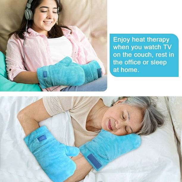 REVIX Heated Mitts for Arthritis and Hand Therapy, Microwavable Hand Warmer Gloves for Women and Men in Cases of Stiff Joints, Trigger Finger or