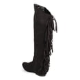 thumbnail image 3 of Qupid DC03 Women Suede Knee High Round Toe Fringe Flat Boot, 3 of 6
