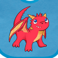 thumbnail image 4 of Inktastic Cute Baby Red Dragon Boys or Girls Baby Bib, 4 of 4