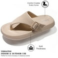 thumbnail image 2 of Ecetana Flip Flops Pillow Slippers for Women Soft Slides Sandals Cushion Beach Shoes, 2 of 5