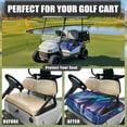 thumbnail image 4 of Yuyamidu Mystery Savage Club Car Seat Covers Fashion Golf Cart Seat Towel Blanket with 4 Storage Pockets for Club Car and More 2 Person Seats Golf Carts, 4 of 7