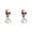 White-2Pcs, variant on 1Pcs Skeleton Halloween Decorations, Human Skull Model Adult Plastic Realistic Head Bone Statue with Spring for Indoor Outdoor Tabletop Home Decor Haunted House 3.8x7.5 Inch White