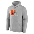 thumbnail image 2 of Men's Fanatics Heather Gray Cleveland Browns Deliver Fleece Pullover Hoodie, 2 of 3