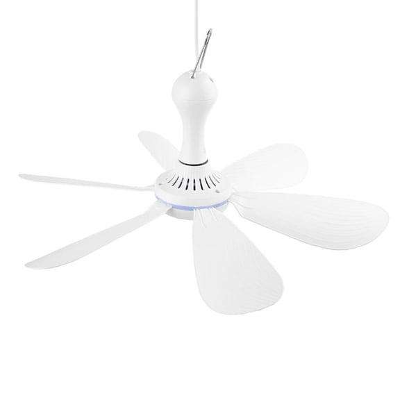 USB Operated Hanging Fan With Long Cord Suitable For Camping Picnics Beach Trip Tent Fan