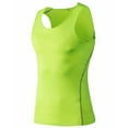 thumbnail image 1 of TOPTIE Men's Athletic Tank Top, Under Base Layer Sleeveless Shirt, Gym Workout Vest-LIME-L, 1 of 6