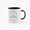 Black, variant on 11 Ounce "Be Yourself" Ceramic Mug with Inspirational Quote & Smiling Faces Design - Black Handle Coffee Cup for Daily Use