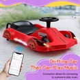 thumbnail image 6 of fukursul 360 Degree Electric Drift Go Kart with Brushless Motor, High/Low Speed, LED Lights, Music, 3-Speed Adjustable, 6 of 9