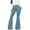 C-Light Blue277, variant on Womens Stretch Slim Fit Flared Jeans Solid Color Casual Flare Denim Pants Versatile Trousers