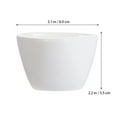 thumbnail image 5 of SEWOART Succulent Plant Flowerpot, White Ceramic Planter, Nordic Style, Home and Office Use, 3Pcs, 5 of 8