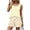 Beige, variant on 2 Piece Sets for Women Casual Womens Short Sets Polka Dots Travel Vacation Sleeveless Tank Top Square Neck Drawstring Womens Summer Outfits Black S
