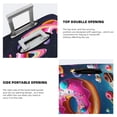 thumbnail image 3 of Kdxio Starry Sky Colorful Donut Pattern Luggage Cover for Travel,Elastic and Durable,Fits 18-32 Inch,Anti-Scratch Suitcase Protector-No luggage included, 3 of 5