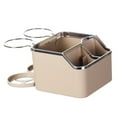 thumbnail image 1 of Reposabrazos para coche, caja de almacenamiento, portavasos, accesorio interior, soporte para teléfono Beige, 1 of 6