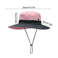 thumbnail image 2 of Women's Ponytail Sun Hat Wide Brim Bucket Hat for Adults UV Protection Foldable Summer Beach Fishing Safari Cap with Adjustable Chin Strap Breathable Mesh Outdoor Activewear Accessory, 2 of 3