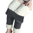 thumbnail image 2 of Cyglowse Womens Fleece Lined Leggings Insulated Workout Thermal Tights Cute Soild High Waist Casual Pants Gray 4XL, 2 of 6