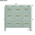 thumbnail image 2 of 36" Bathroom Vanity - Ample Storage Options With 4 Drawers And 2 Doors, Adjustable Shelves For Tailored Organization, Construction Cabinet Interior Shelving, Structure, 2 of 5